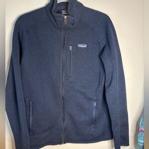Patagonia Men’s bettet sweater jacket, Full Zip Navy Size M